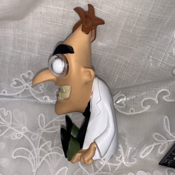 Disney  Dr. Doofenshmirtz squeeze pop & bug out eyes stress toy 5" - Picture 3 of 9